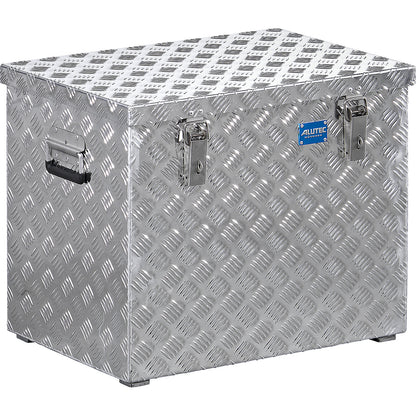 Aluminium chequer plate transport case, without gas pressure spring, capacity 120 l.
