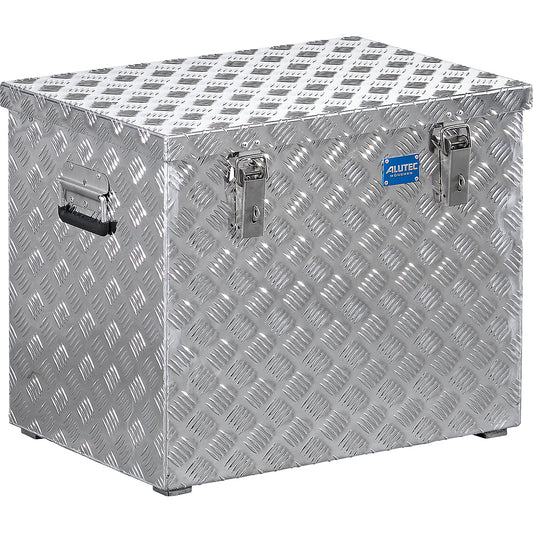 Aluminium chequer plate transport case, without gas pressure spring, capacity 120 l.