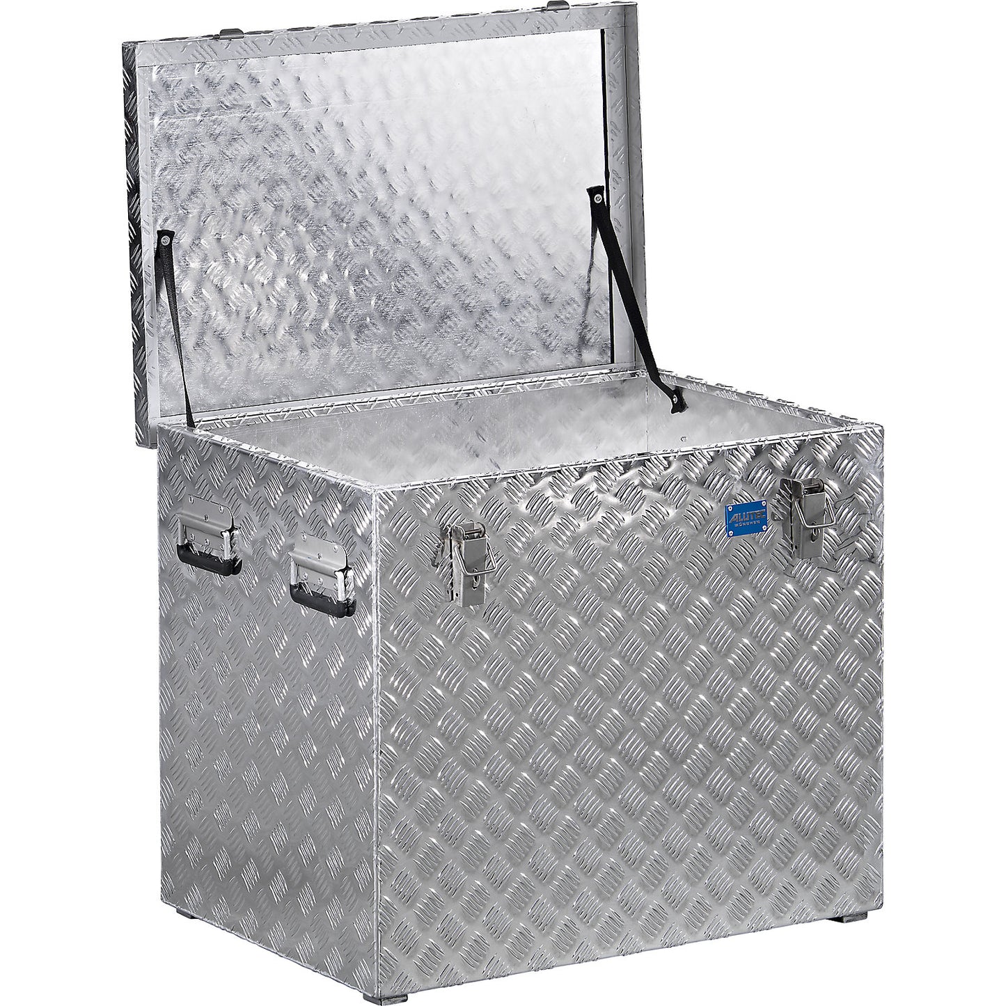 Aluminium chequer plate transport case, without gas pressure spring, capacity 234 l.