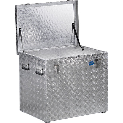 Aluminium chequer plate transport case, without gas pressure spring, capacity 234 l.