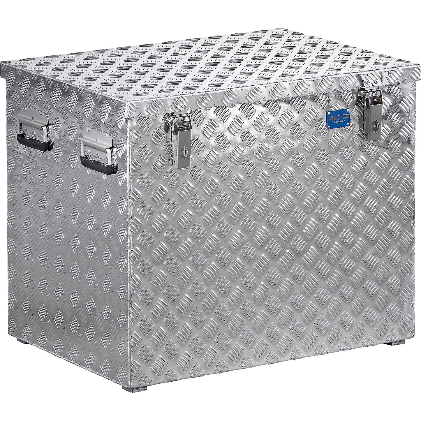Aluminium chequer plate transport case, without gas pressure spring, capacity 234 l.