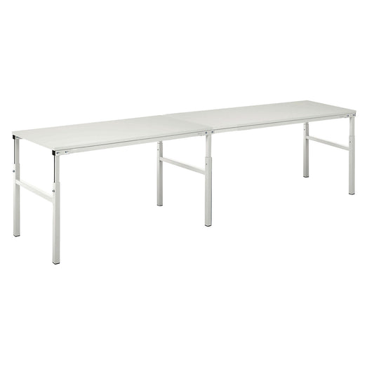 Series TP straight add-on table, manual height adjustment, WxD 1000 x 700 mm.