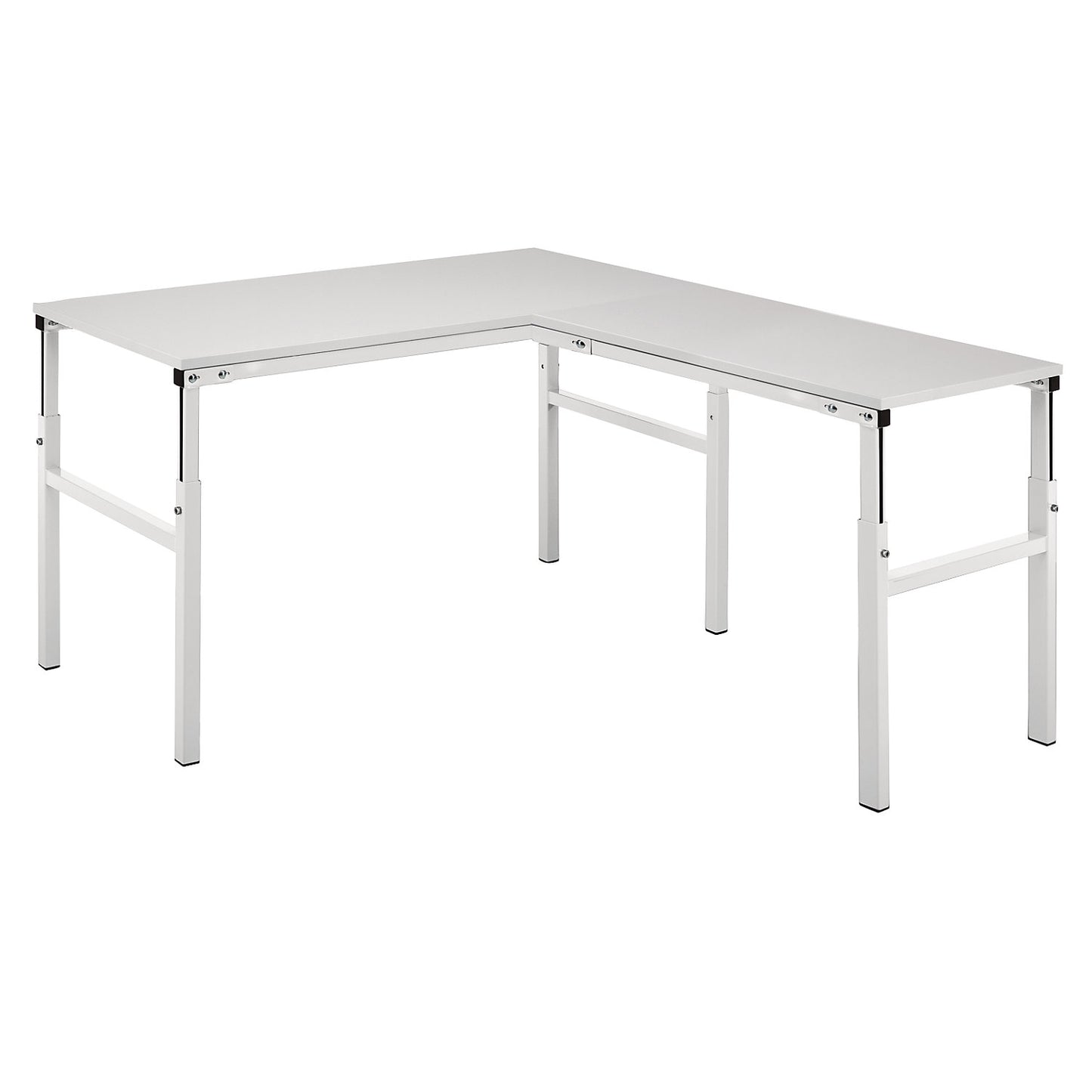 Corner combination add-on table, manual height adjustment, WxD 1000 x 500 mm.