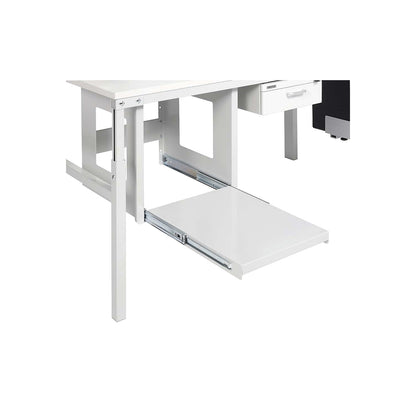 Pull-out printer shelf, for KOMBI packing station, extends to max. 500 mm.