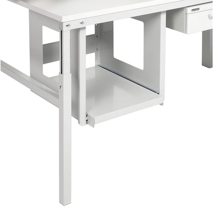 Pull-out printer shelf, for KOMBI packing station, extends to max. 500 mm.