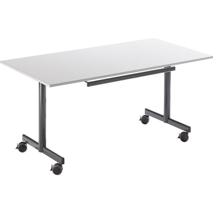 Table with folding top, mobile, HxWxD 720 x 1200 x 800 mm, grey.