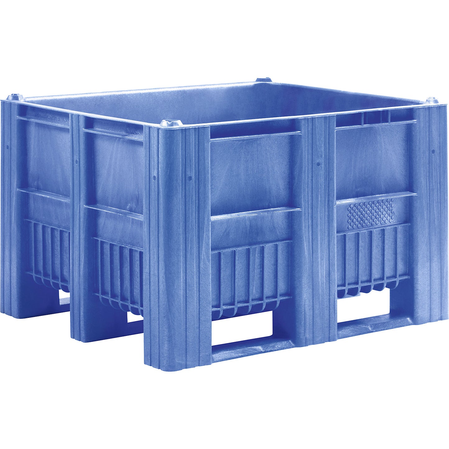 Pallet box, capacity 670 l, blue.