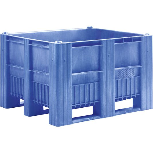 Pallet box, capacity 670 l, blue.
