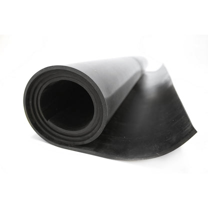EPDM industrial rubber, black, per metre, height 1.5 mm.