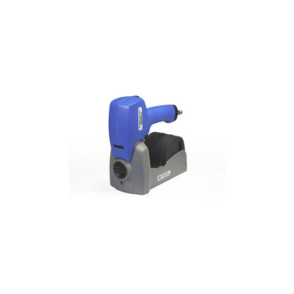 Handheld sealing stapler, for coil staples, pneumatic for staples 15 - 18 mm.