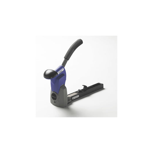 Handheld sealing stapler, for joining cardboard, mechanical for staples 22 mm.
