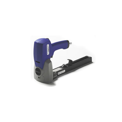 Handheld sealing stapler, for joining cardboard, pneumatic for staples 22 mm.