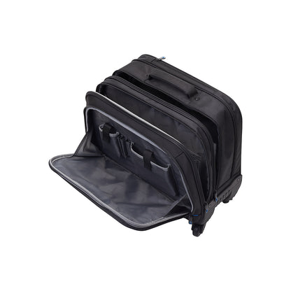 Business laptop trolley, padded laptop compartment, black.