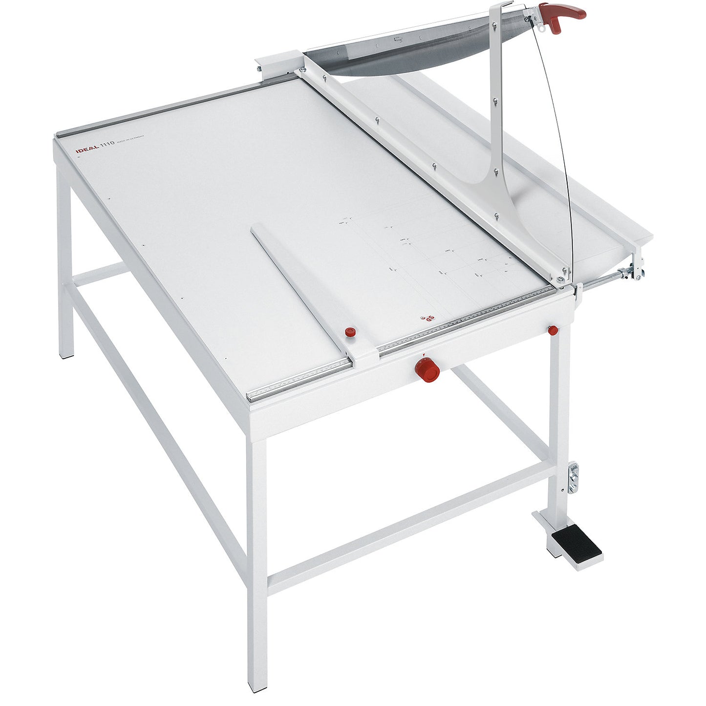 Guillotine, cutting length 1100 mm, with base frame.