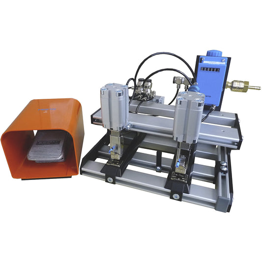 Desk stapler, pneumatic, with foot operation for staples 6 - 8 mm.