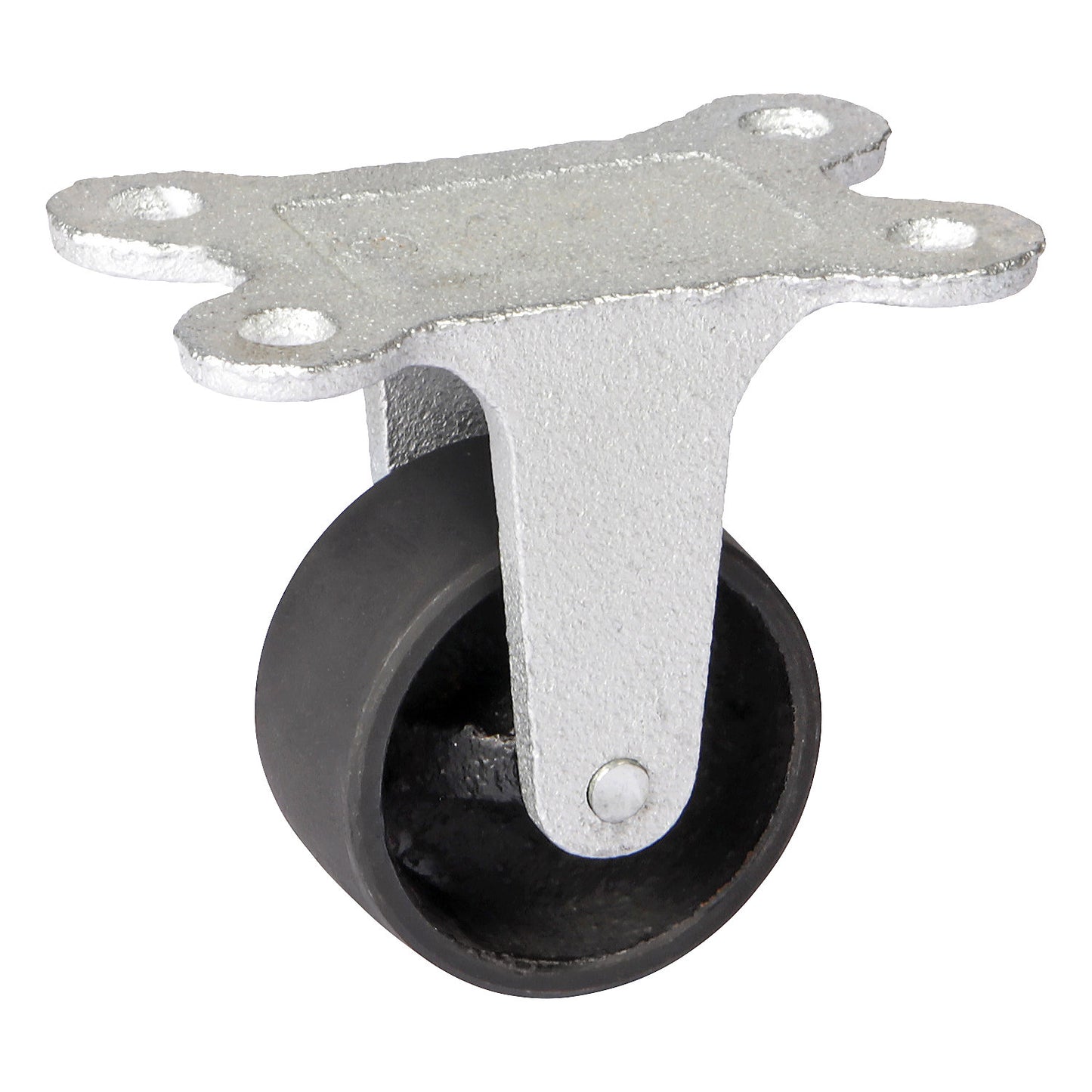 Grey cast iron wheel, annealed cast iron housing, wheel Ø x width 50 x 25 mm, fixed castor.