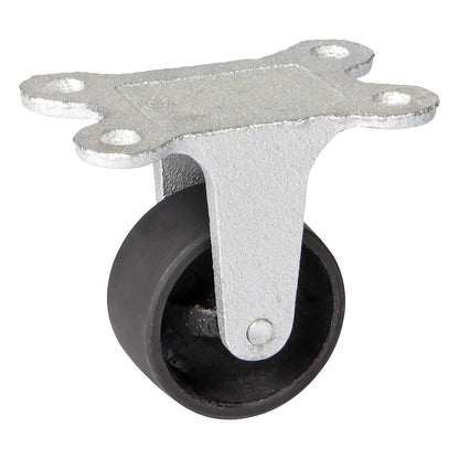 Grey cast iron wheel, annealed cast iron housing, wheel Ø x width 50 x 25 mm, fixed castor.