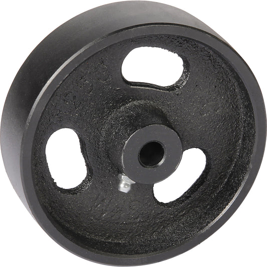 Grey cast iron wheel, plain bearings, wheel Ø x width 125 x 35 mm.