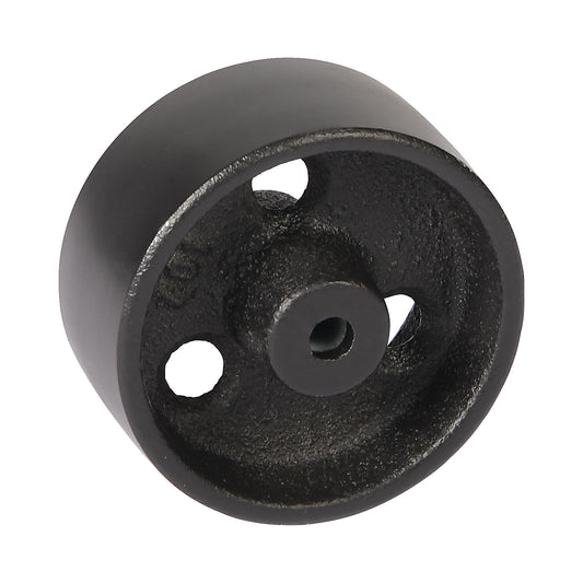 Grey cast iron wheel, plain bearings, wheel Ø x width 65 x 30 mm.