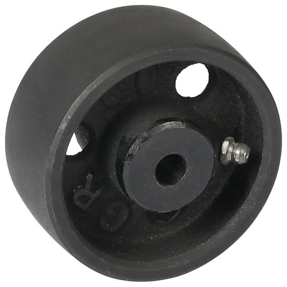 Grey cast iron wheel, plain bearings, wheel Ø x width 80 x 35 mm.