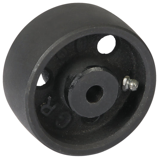 Grey cast iron wheel, plain bearings, wheel Ø x width 80 x 35 mm.