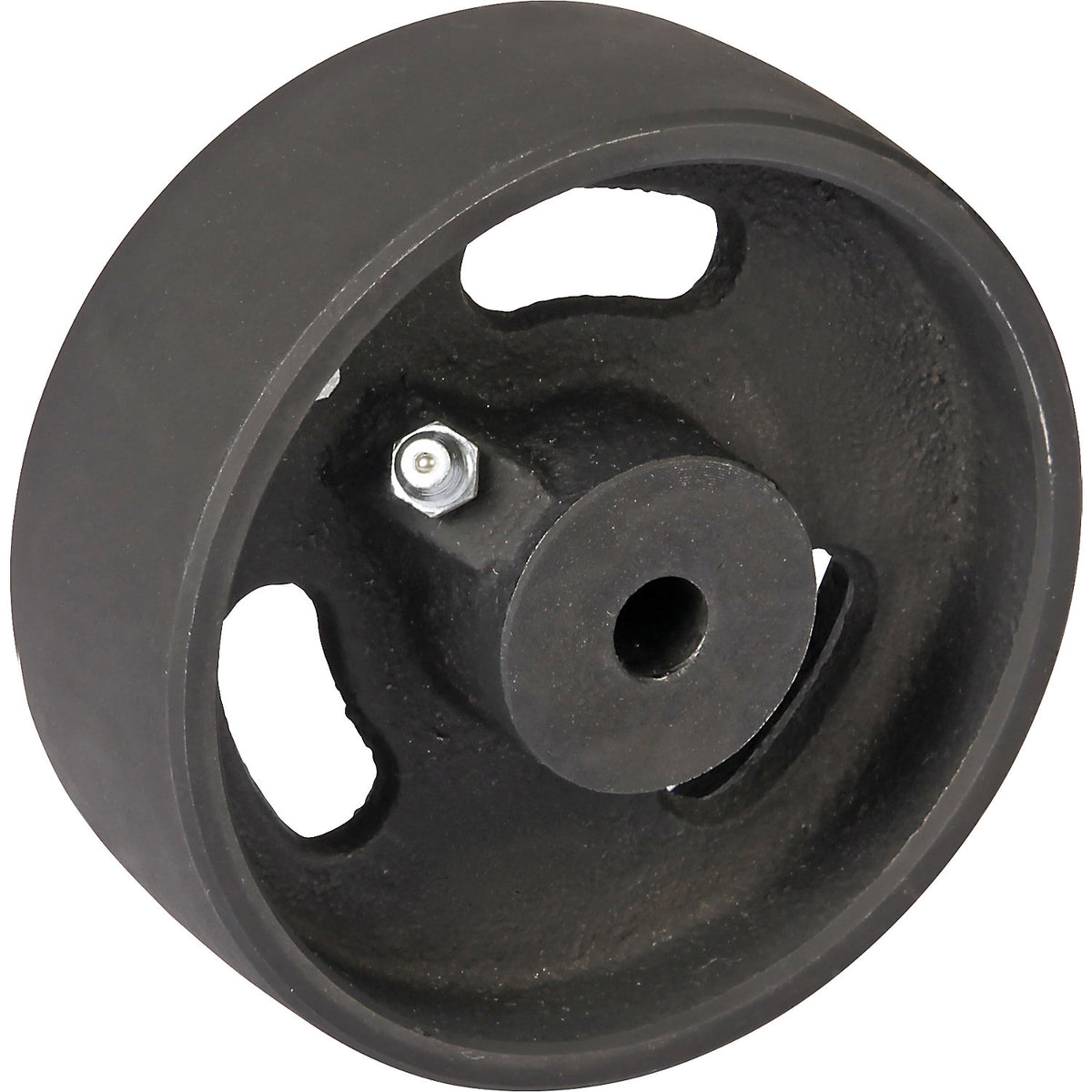 Grey cast iron wheel, plain bearings, wheel Ø x width 100 x 35 mm.