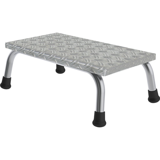 Machine step, platform 550 x 300 mm, 1 step, WxD 590 x 370 mm.
