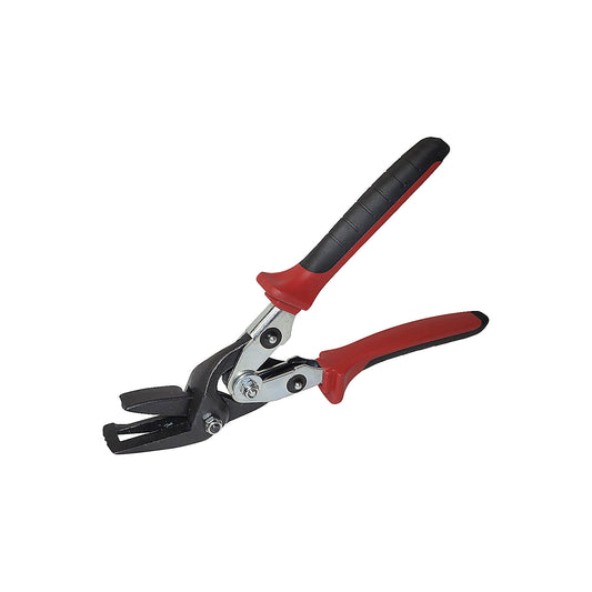 Steel strip scissors, safety model, for strap width up to 32 mm.