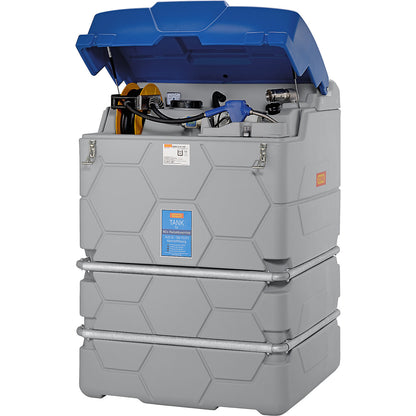 CUBE tank for AUS 32 (AdBlue®), Outdoor Premium, with hinged lid, height 1800 mm, capacity 1500 l.