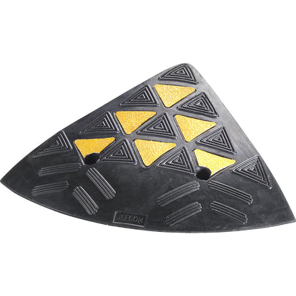 End element for kerb ramps, black, 1 pair, LxWxH 360 x 360 x 150 mm.