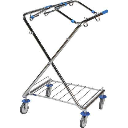 DUO hygienic waste sack stand, for capacity 120 l, LxWxH 670 x 600 x 1100 mm, 2 x 120 l.