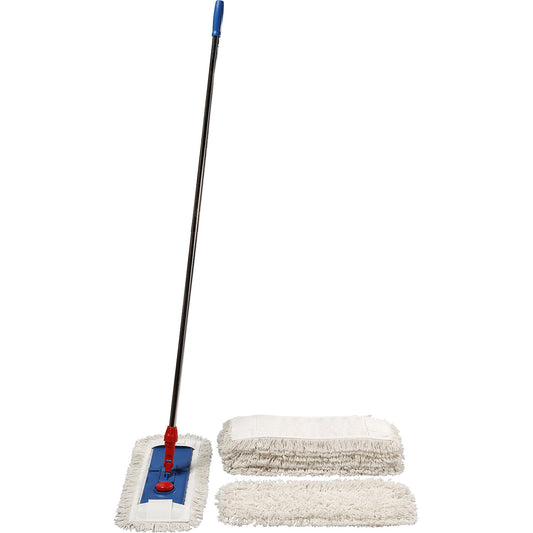 Folding holder with handle, for wide wipe mop with pockets, width 400 mm.