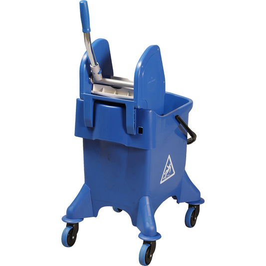 Wet mop trolley, 1 x 30 l mobile bucket, floor mop set.