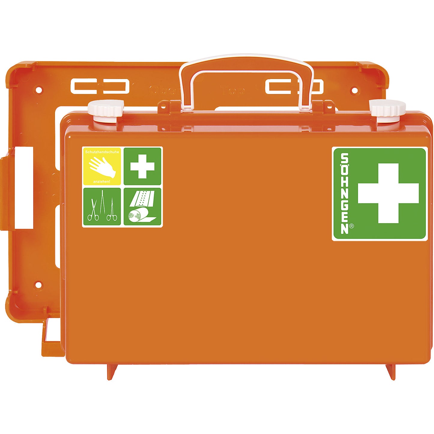 First aid case, DIN 13157 compliant, HxWxD 210 x 310 x 130 mm, with contents.