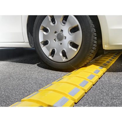 Speed ramp, portable, yellow, LxW 3000 x 230 mm.