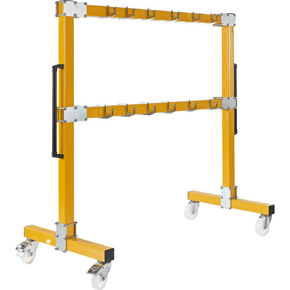 Lifting sling rack, mobile, length 2500 mm.