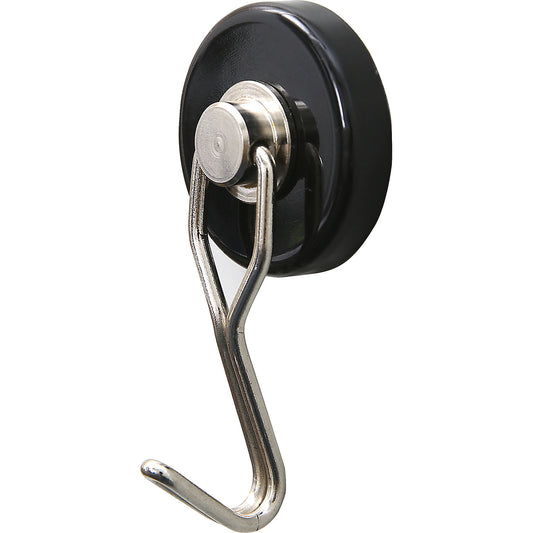 Carousel hook magnets, Ø 35 mm, pack of 20, black.