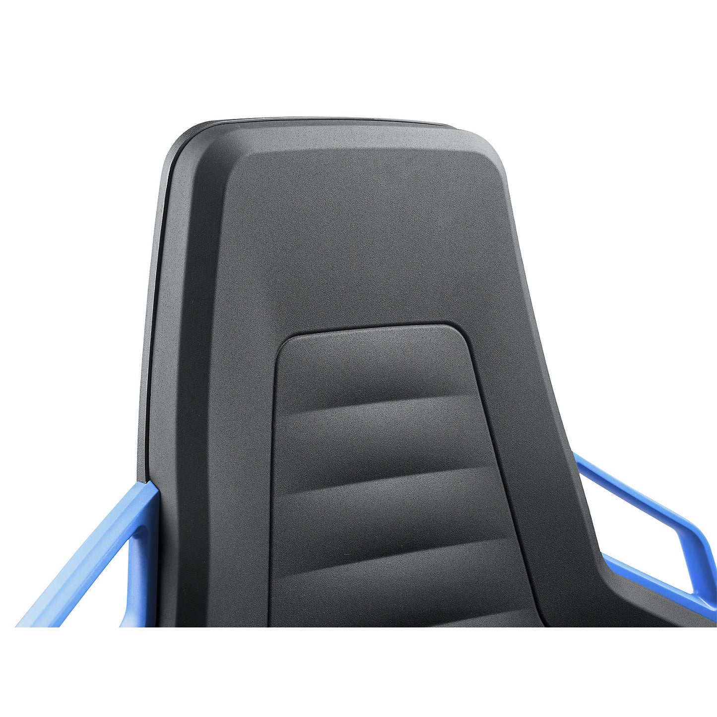 Nexxit industrial swivel chair, with handle, with floor glides and foot ring, fabric.