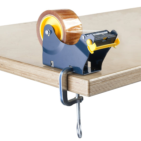 Table dispenser for self-adhesive tape, with clamp fastening, for tape widths up to 50 mm, pack of 1.