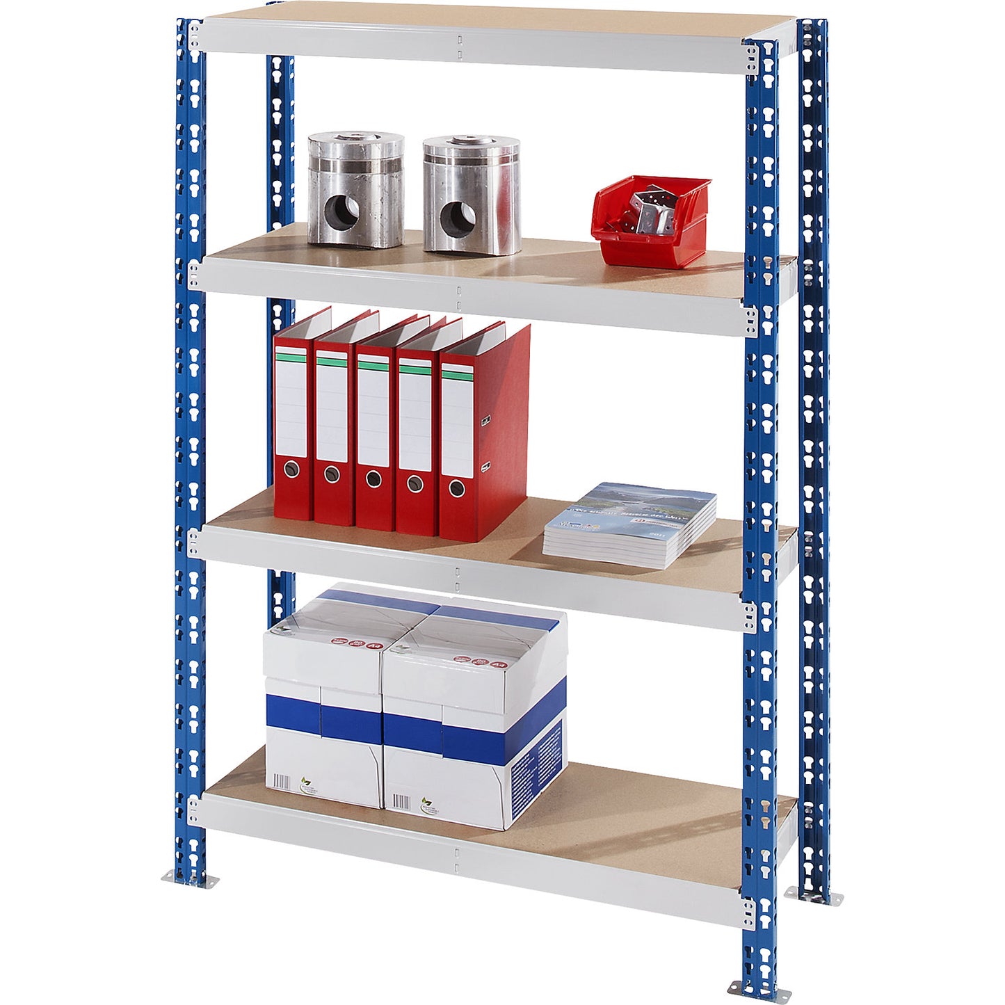 Universal boltless shelving unit, robust, chipboard shelves, HxWxD 1820 x 1025 x 500 mm, extension shelf unit.