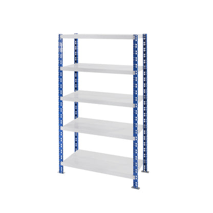 Universal boltless shelving unit, robust, sheet steel shelves, HxWxD 1820 x 1050 x 400 mm, standard shelf unit.