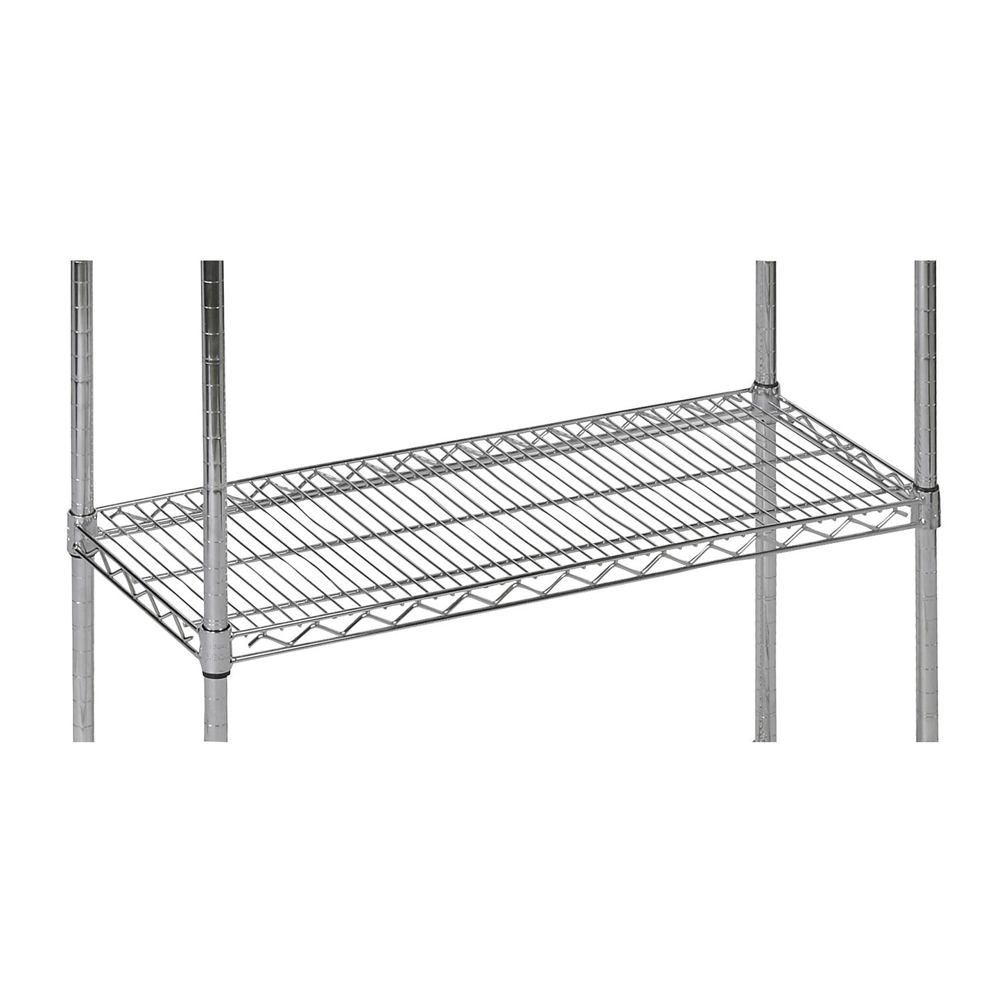 Shelf for steel mesh shelf unit, chrome plated, max. shelf load 250 kg, width 910 mm, depth 360 mm, pack of 2.