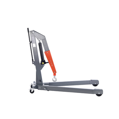 GREY workshop crane, angled chassis, max. load 750 kg.