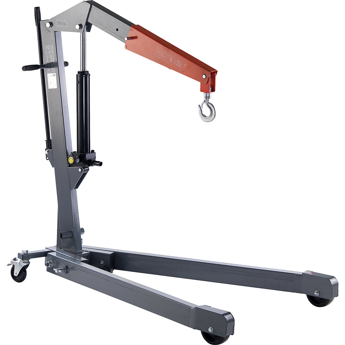 GREY workshop crane, angled chassis, max. load 2000 kg.