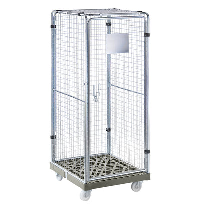 PROTECT roll container, height 1800 mm, pebble grey.