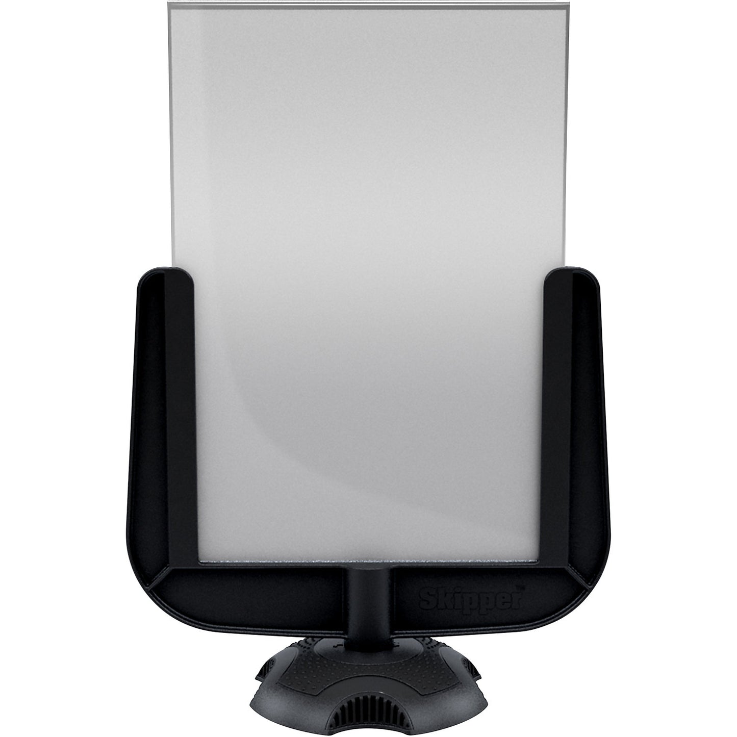 Sign holder, A4 format, for tape barrier, black.