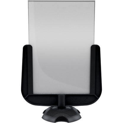 Sign holder, A4 format, for tape barrier, black.