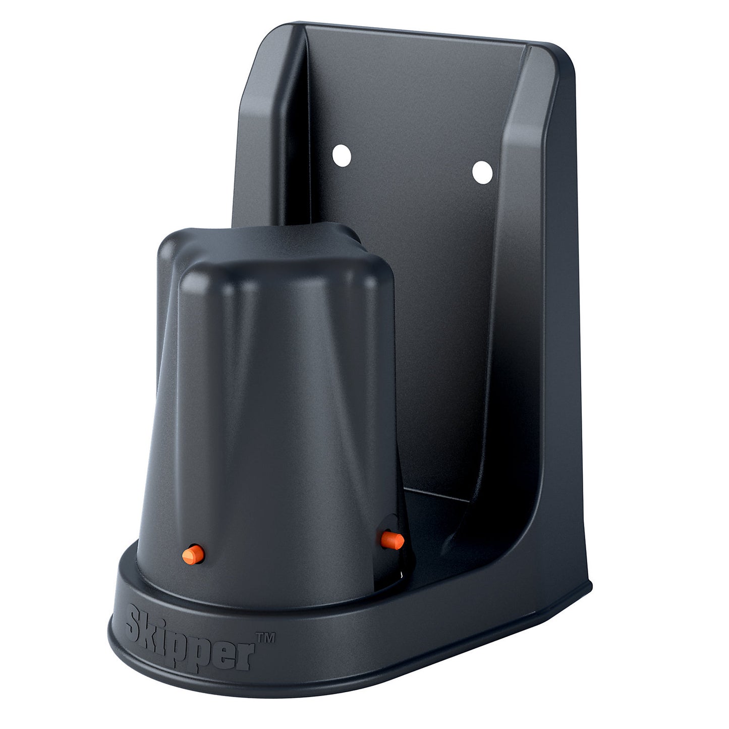 Wall mounting bracket, for tape barrier, black.