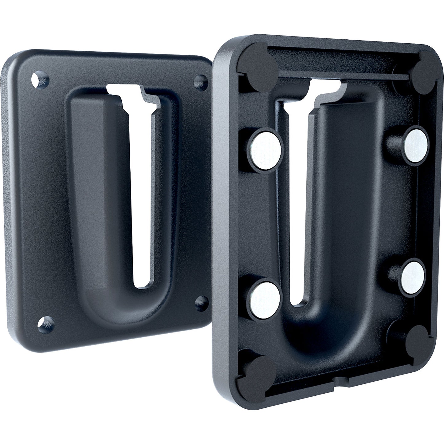 Wall clip, for tape barrier, black.