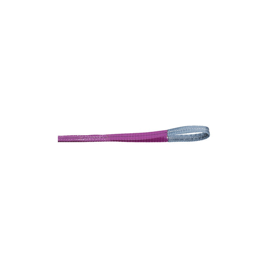 Lifting strap with 2 loops, max. load single direct 1000 kg, pack of 2, effective length 4 m.